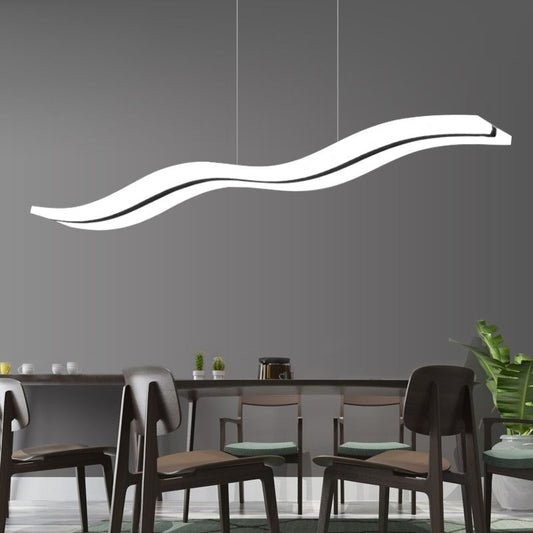 Arisha Minimalist Wave Wavy Pendant Light