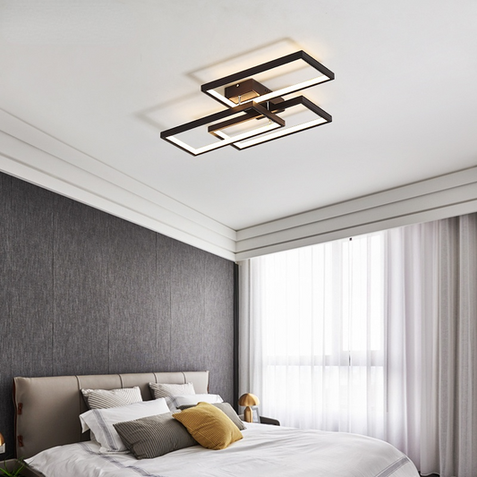 Arisha Rectangular Flush Mount Ceiling Light, 2 Colour