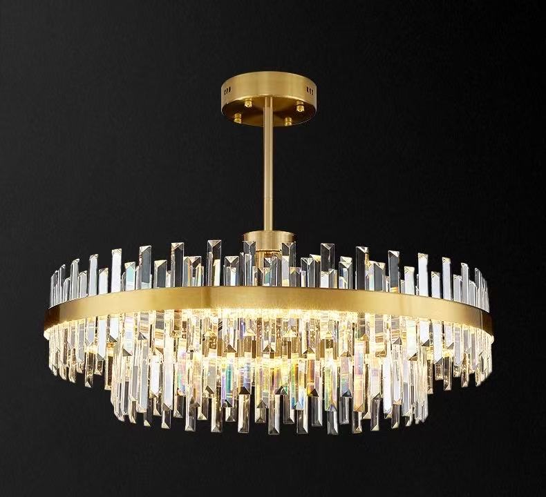 modern luxury crystal chandelier italian minimalist living room