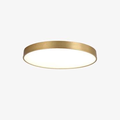 Arisha Nordic LED Gold Round Ceiling Light, Metal &