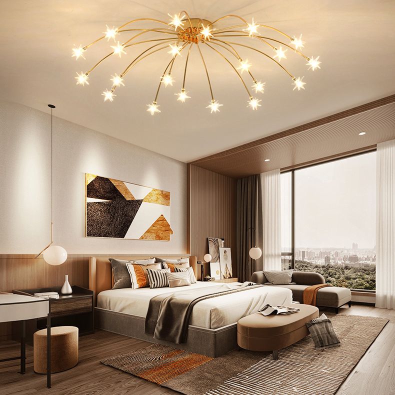 Arisha Art Deco Starry  Flush Mount Ceiling Light