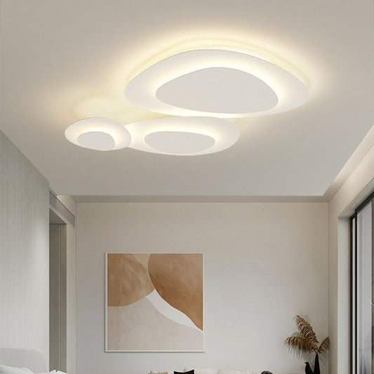 Arisha Modern  Unique Shape LED White Flush Mount Ceiling Light Bedroom