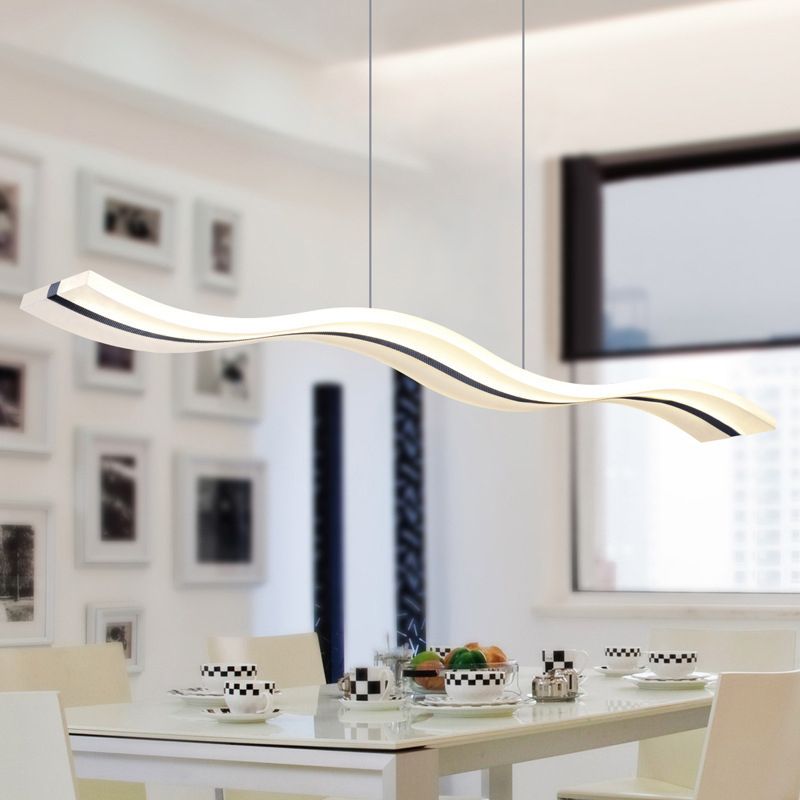 Arisha Minimalist Wave Wavy Pendant Light