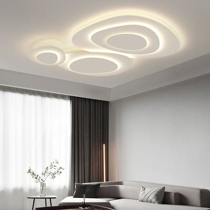 Arisha Modern  Unique Shape LED White Flush Mount Ceiling Light Bedroom