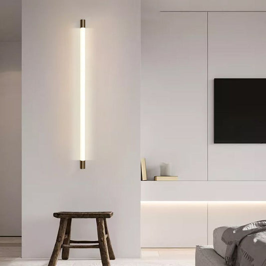 Arisha Modern Gold Mirror Front Vanity Wall Lamp, Metal/