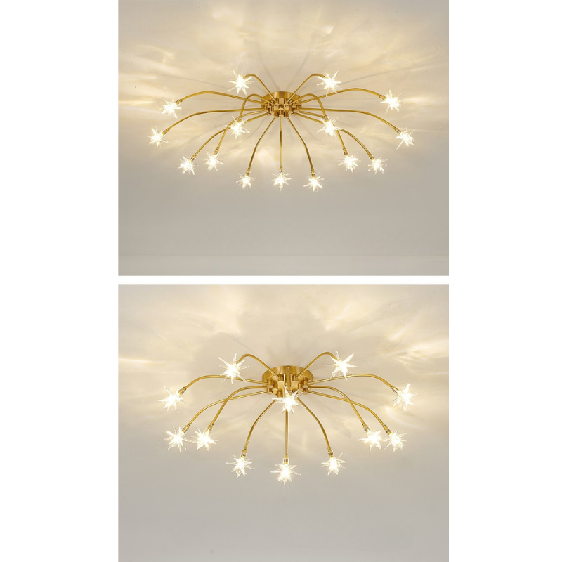 Arisha Art Deco Starry  Flush Mount Ceiling Light