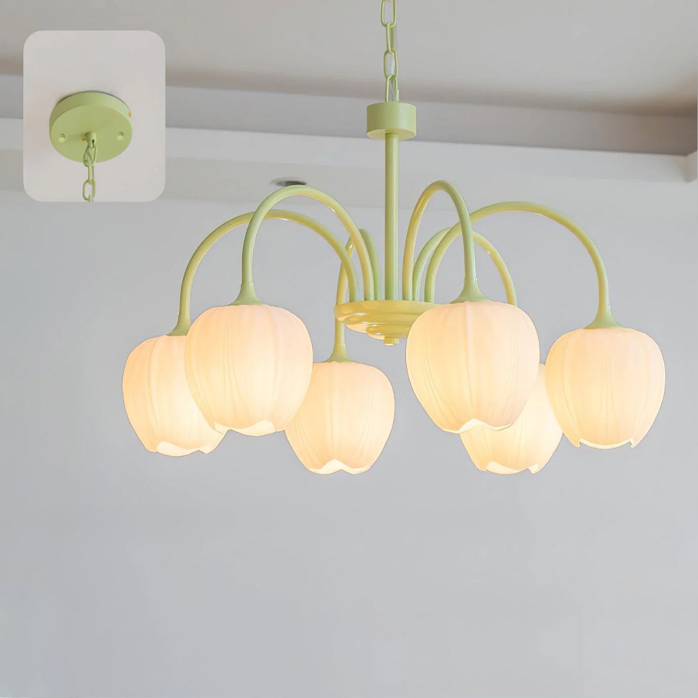 Tulip Fresh Chandeliers Glass