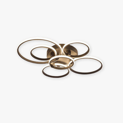 Arisha LED Ceiling Light Circle Ring, Black & White