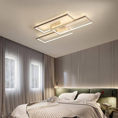 Arisha Rectangular Flush Mount Ceiling Light, 2 Colour