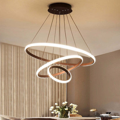 Zin Modern Ring Pendant Light, 2/3/4 Rings