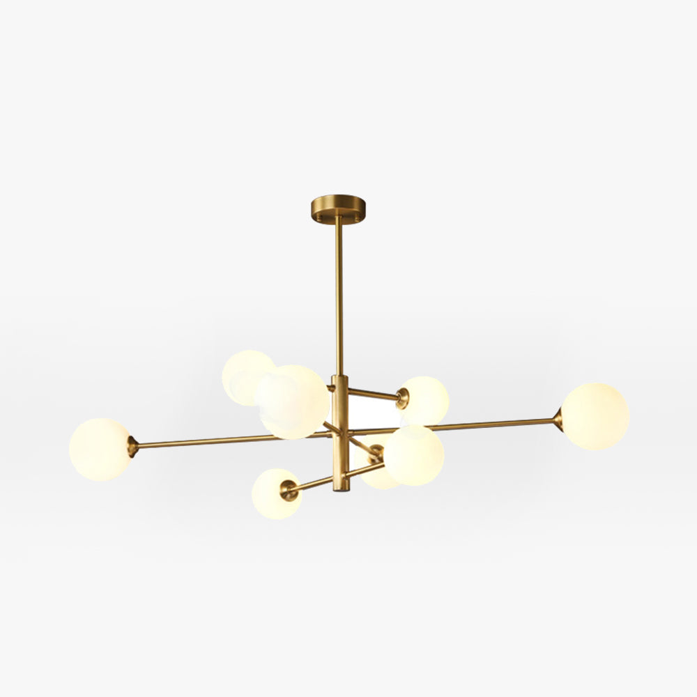 Valentina Modern Glass Shade Pendant Light, Copper/Black