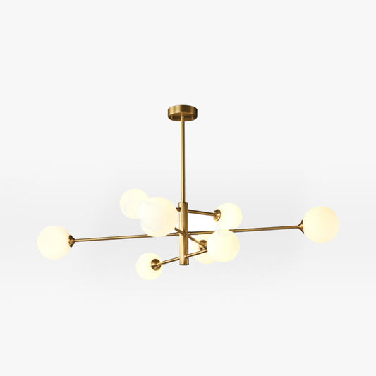 Valentina Modern Glass Shade Pendant Light, Copper/Black