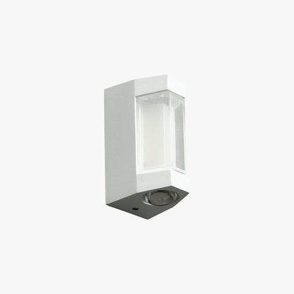 Marve Nordic Up Down Outdoor Wall Lamp, White/Black