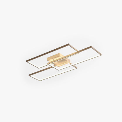 Arisha Rectangular Flush Mount Ceiling Light, 2 Colour