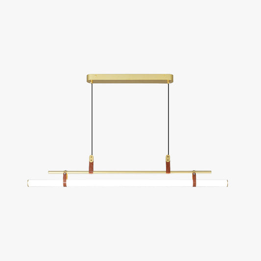 Inari Modern Linear Metal Pendant Light,Black/Gold