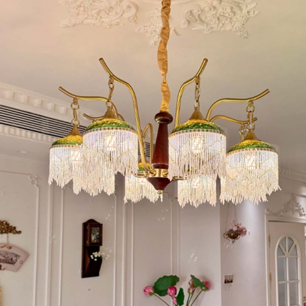 Tassel Chandelier French Branch Multi-Light