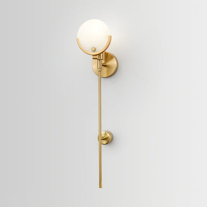 Bravi Brass Sconce Alabaster