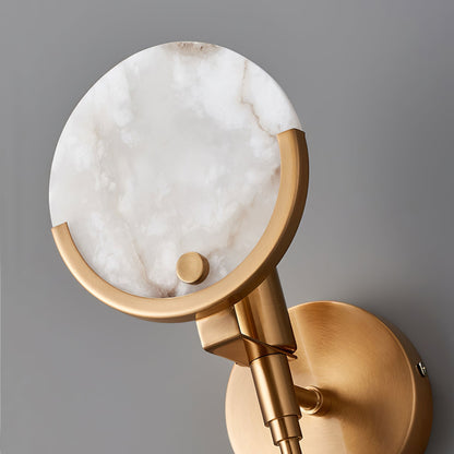 Bravi Brass Sconce Alabaster