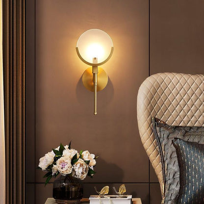 Bravi Brass Sconce Alabaster