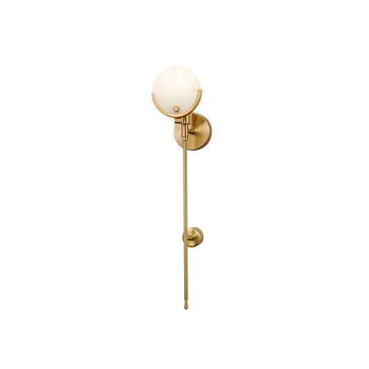 Bravi Brass Sconce Alabaster