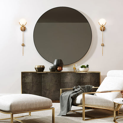Bravi Brass Sconce Alabaster