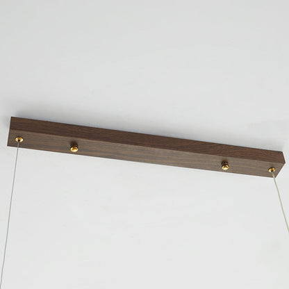 Muto Modern Minimalist Pendant Light, Metal Water Transfer Wood