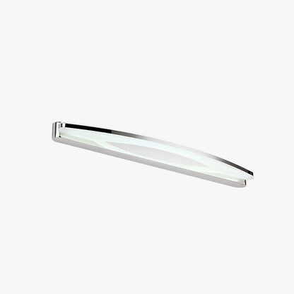 Arisha Minimalist Oval Vanity Wall Lamp, Chrome, Bedroom/Bathroom