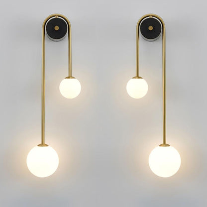 Elaro Brass Arc Wall Light