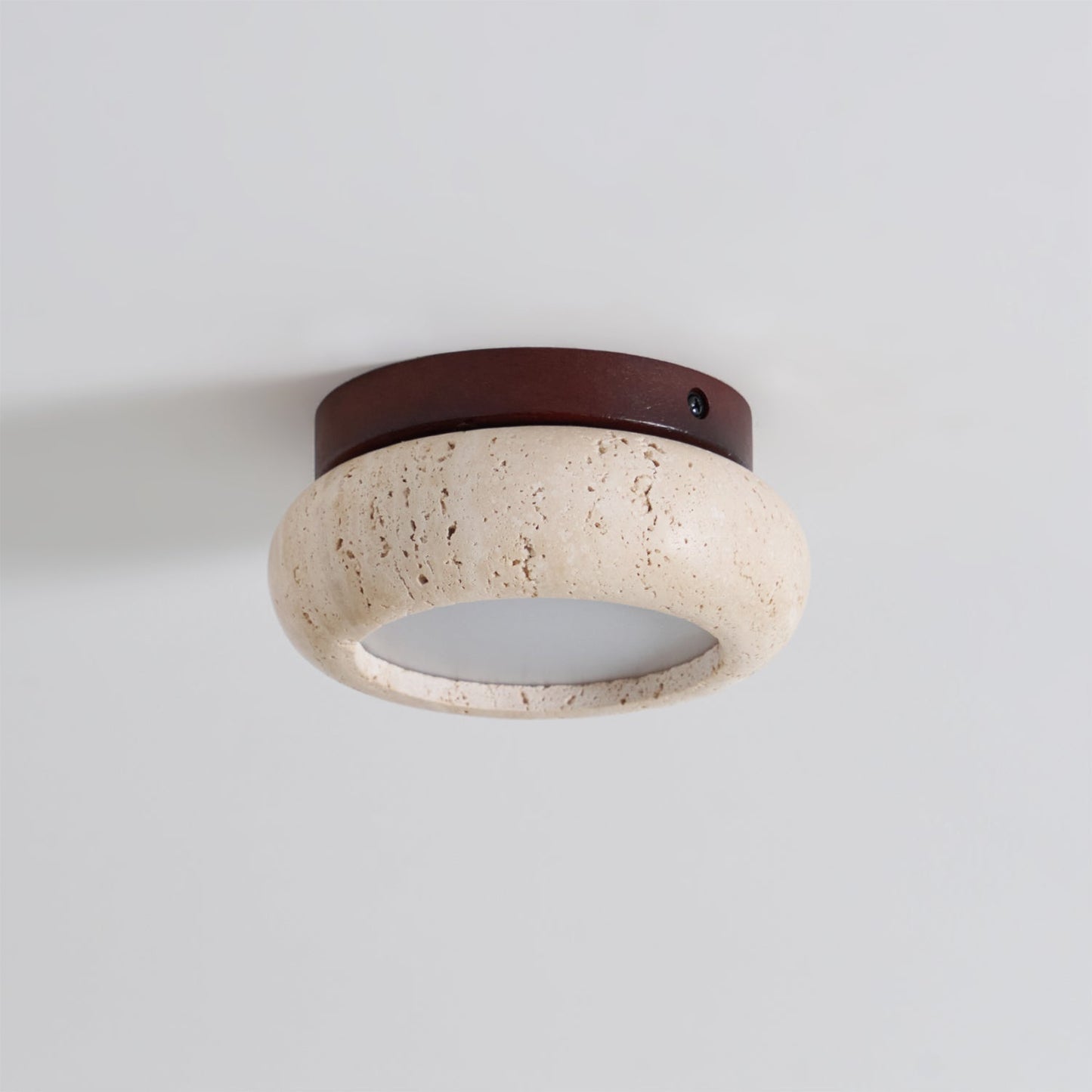 Astra Ceiling Light Mini Donut Travertine