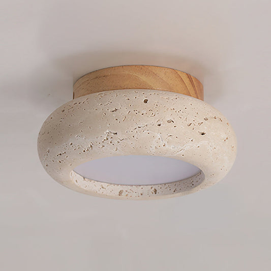 Astra Ceiling Light Mini Donut Travertine