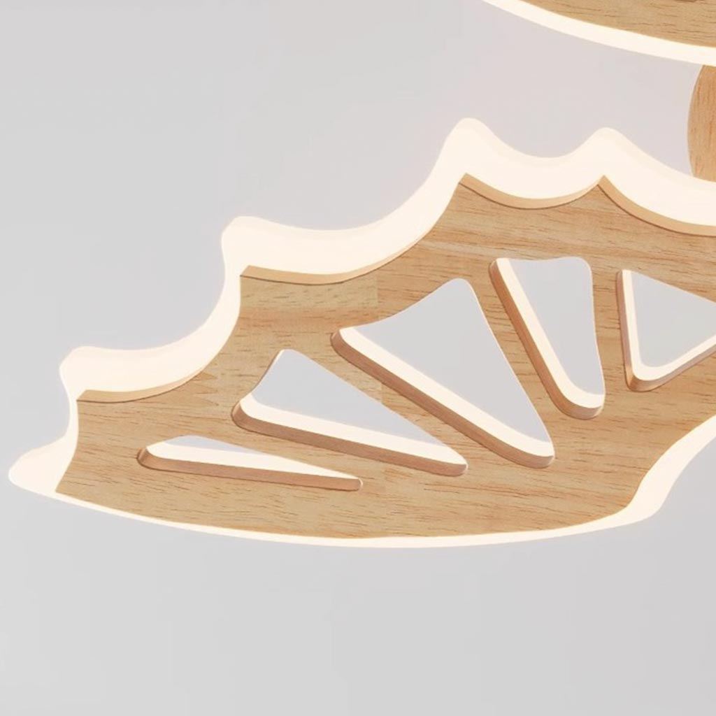 Ceiling Light Wood Dinosaur LED Dimmable for Kids Room