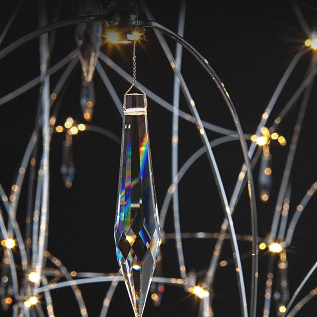 Chandelier / Ceiling Light Mira Crystal LED, Chrome