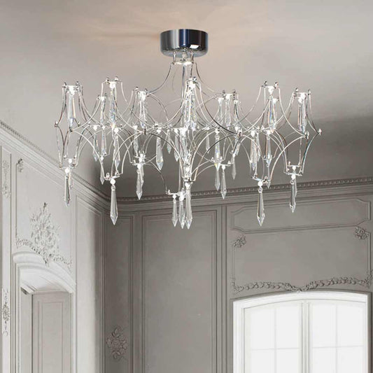 Chandelier / Ceiling Light Mira Crystal LED, Chrome
