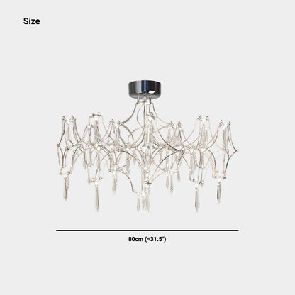 Chandelier / Ceiling Light Mira Crystal LED, Chrome