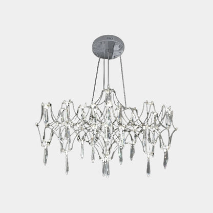 Chandelier Luxury Starry Firefly Mira Crystal LED, Chrome / Gold