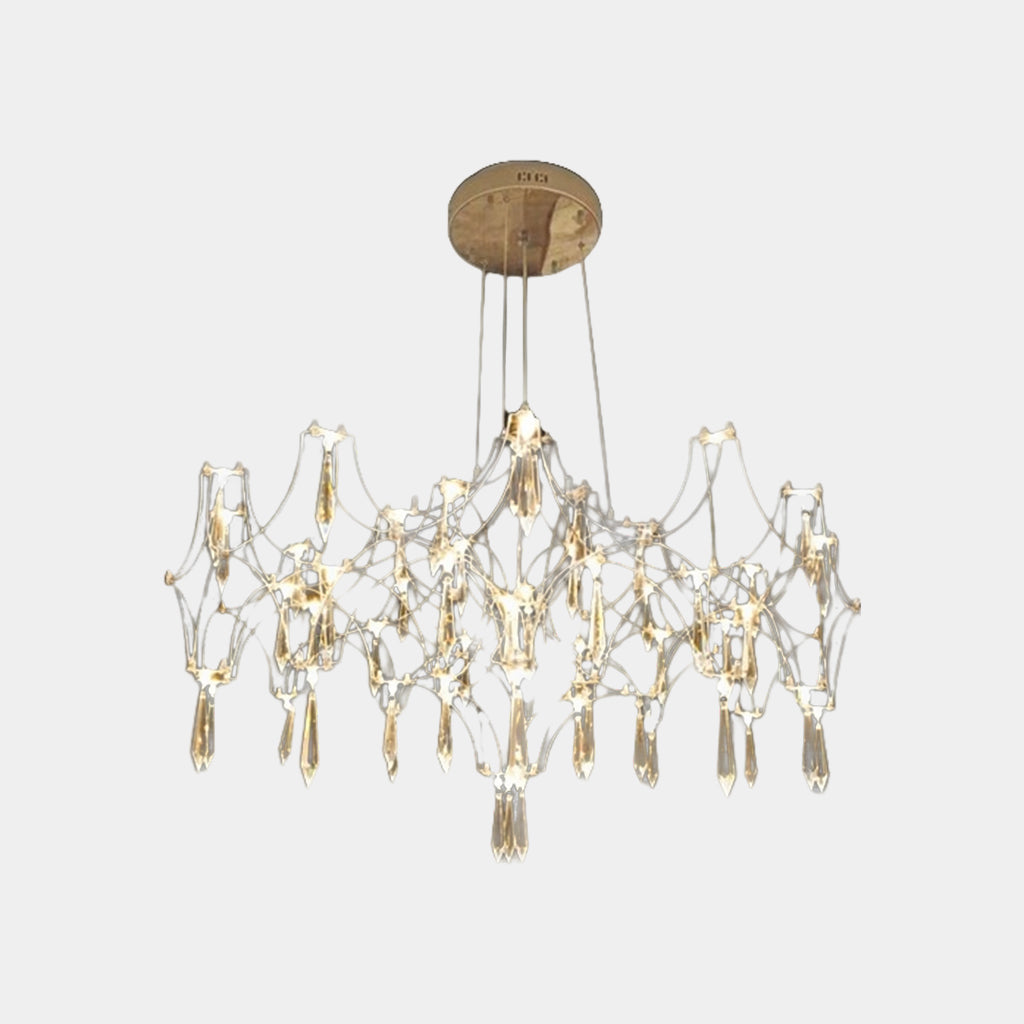 Chandelier Luxury Starry Firefly Mira Crystal LED, Chrome / Gold