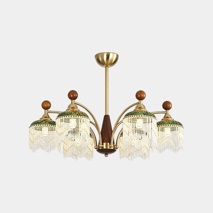Crystal Fringe Chandelier Tassel Vintage