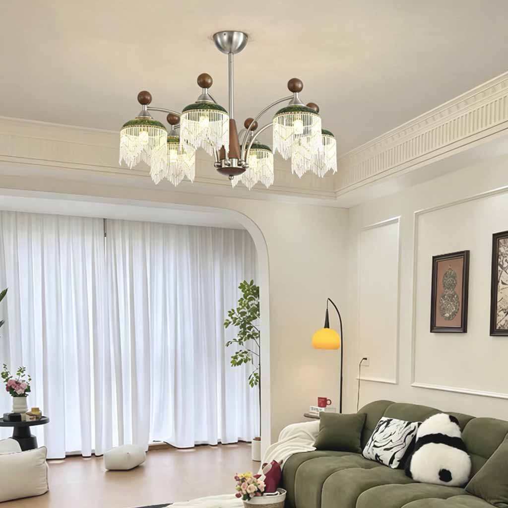 Crystal Fringe Chandelier Tassel Vintage