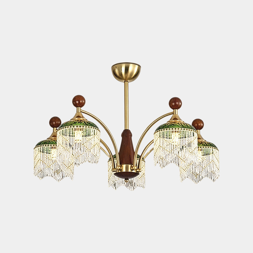 Crystal Fringe Chandelier Tassel Vintage