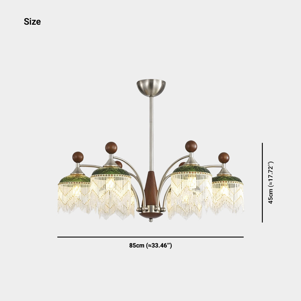 Crystal Fringe Chandelier Tassel Vintage