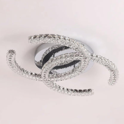 Kristy Crystal Ceiling Light  Double C