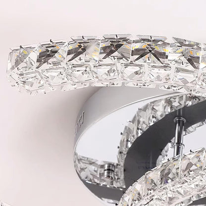 Kristy Crystal Ceiling Light  Double C