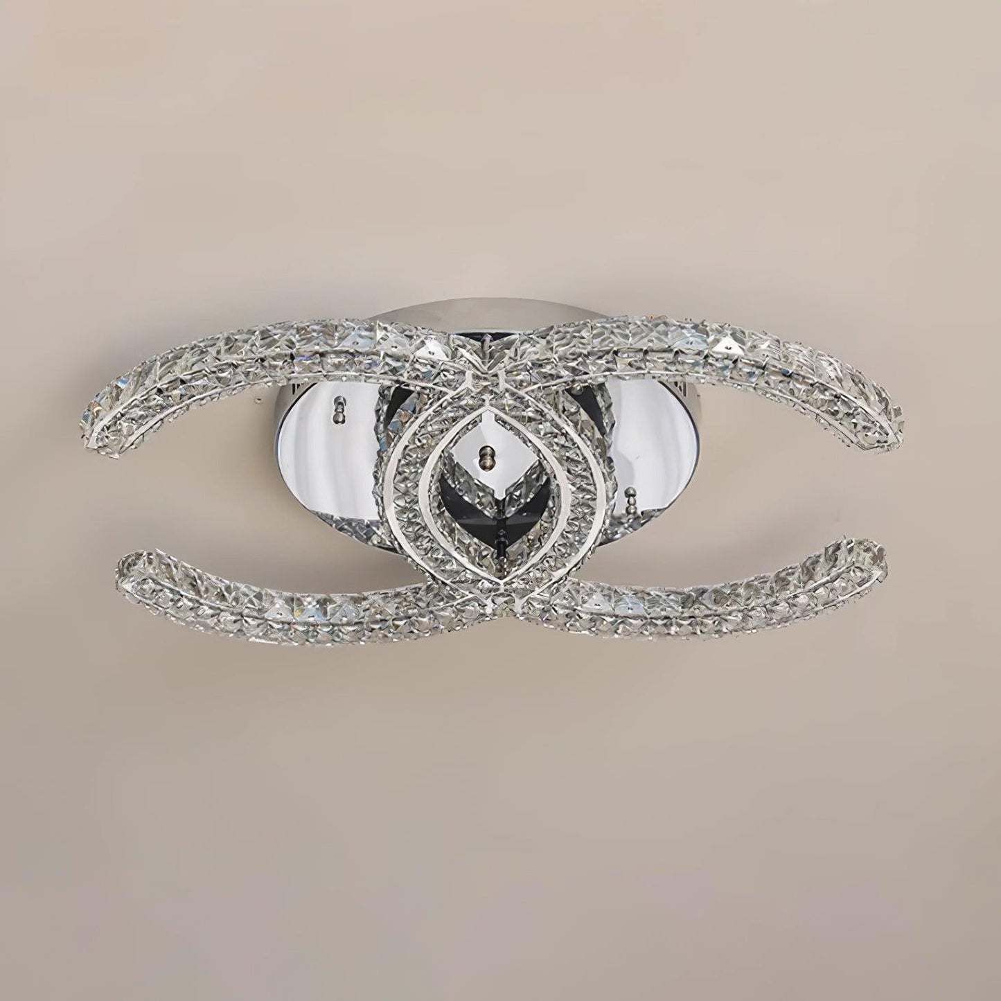 Kristy Crystal Ceiling Light  Double C