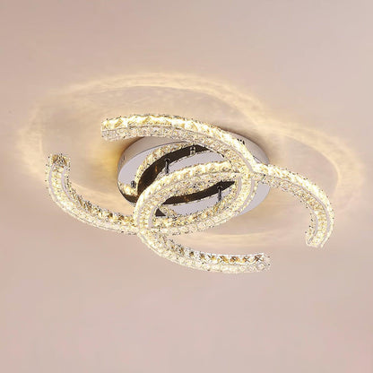Kristy Crystal Ceiling Light  Double C