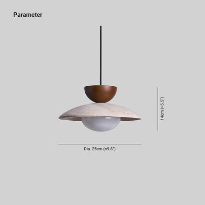 Cleo Travertine Pendant Lights