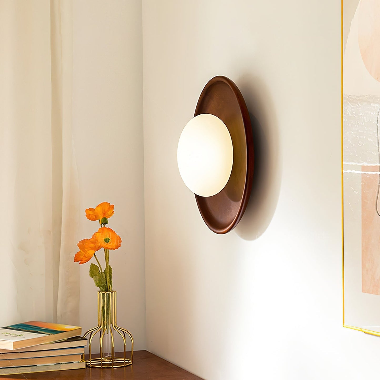 Novin Wooden Wall Lamp