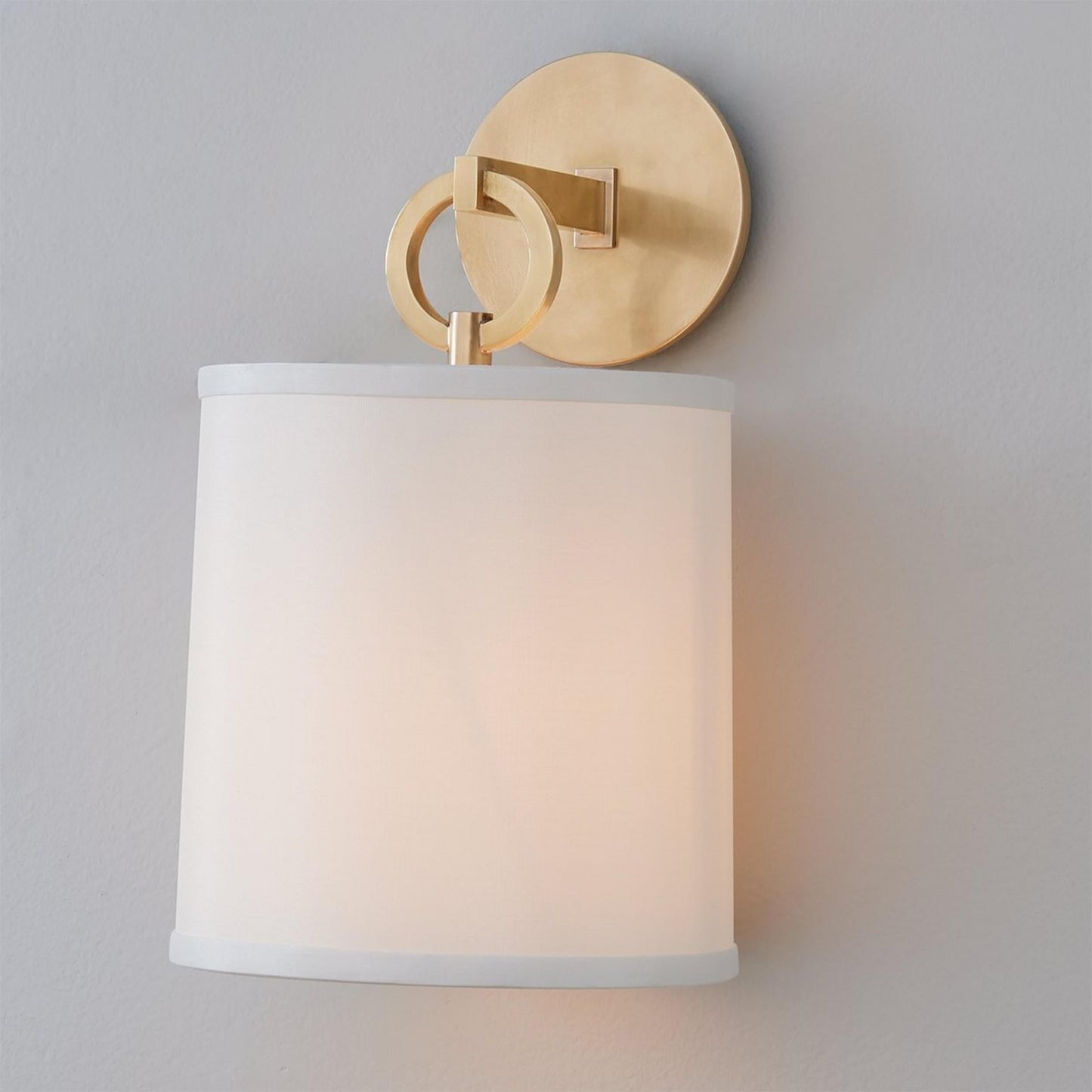 Iris Wall Lamp Farmhouse Fabric Cylindrical