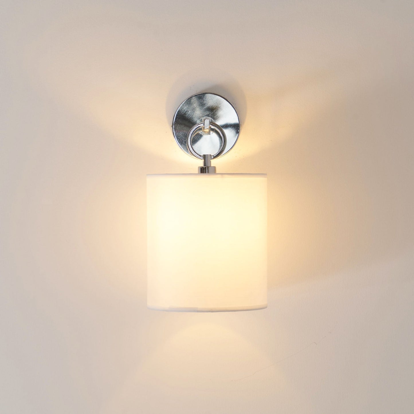 Iris Wall Lamp Farmhouse Fabric Cylindrical