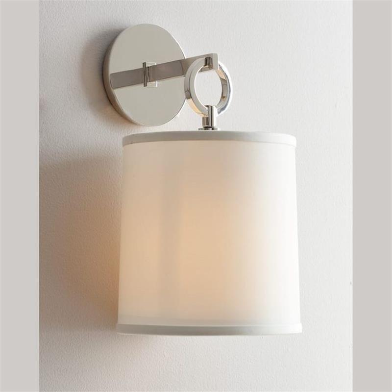 Iris Wall Lamp Farmhouse Fabric Cylindrical