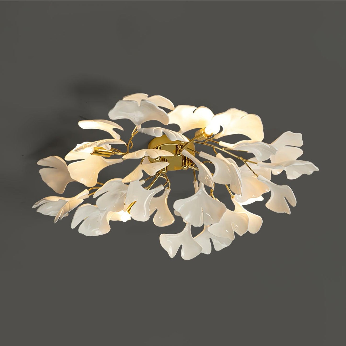 Callenne Elegant Ginkgo Leaf Ceiling Light